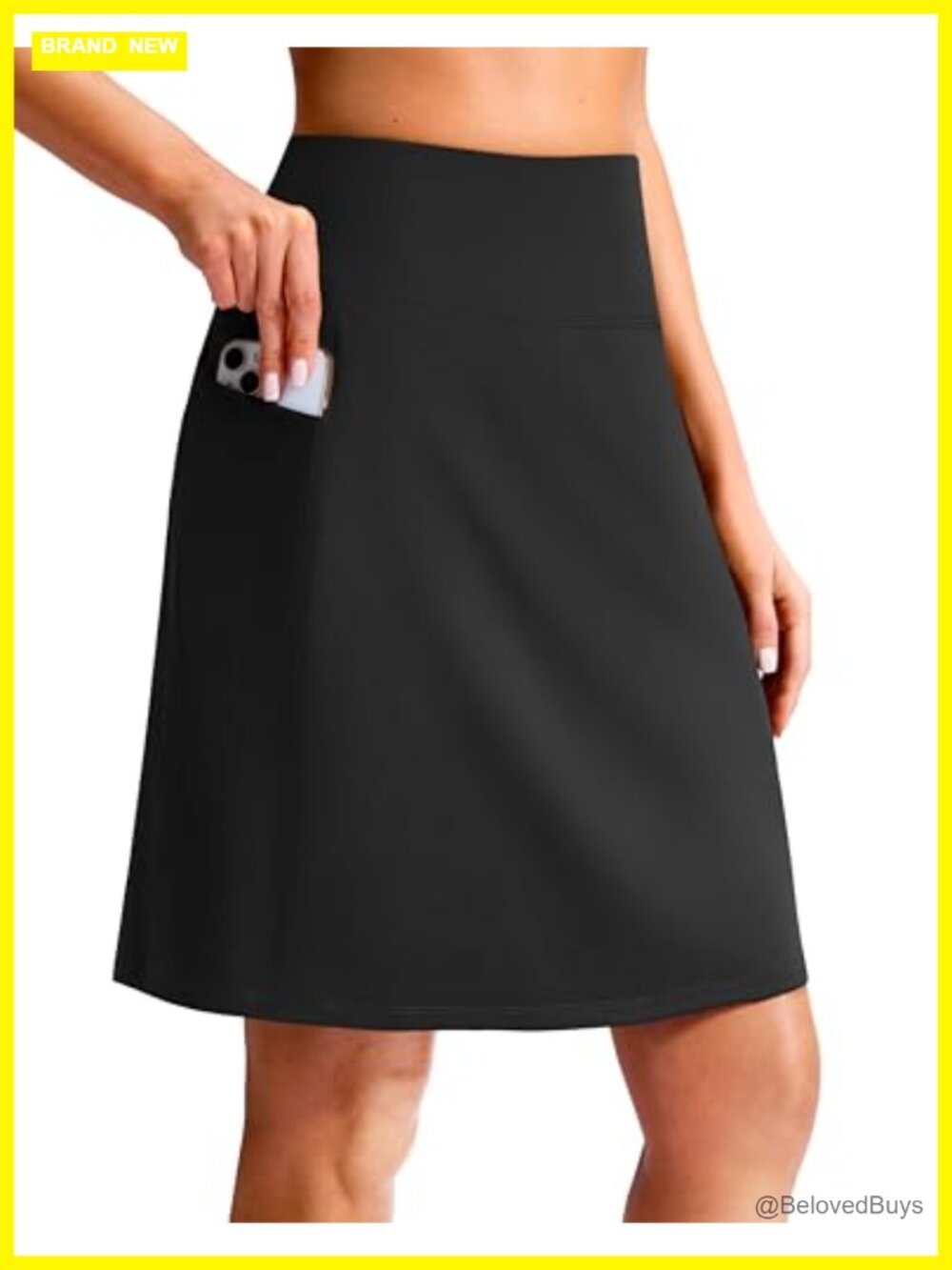 Women's 20" Golf Skort with 4 Pockets, High Waisted Tummy Control, Built-in